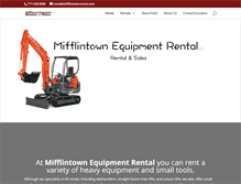 Tablet Screenshot of mifflintownrental.com